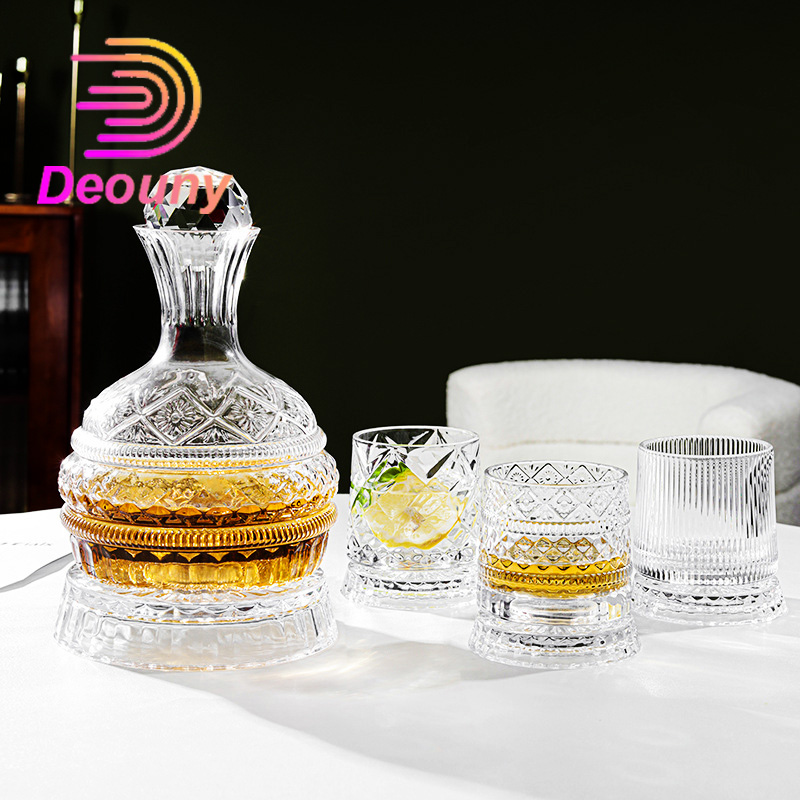 DEOUNY إناء النبيذ الدوار الما - مراجعة Wine Beer Glass Set وسعره