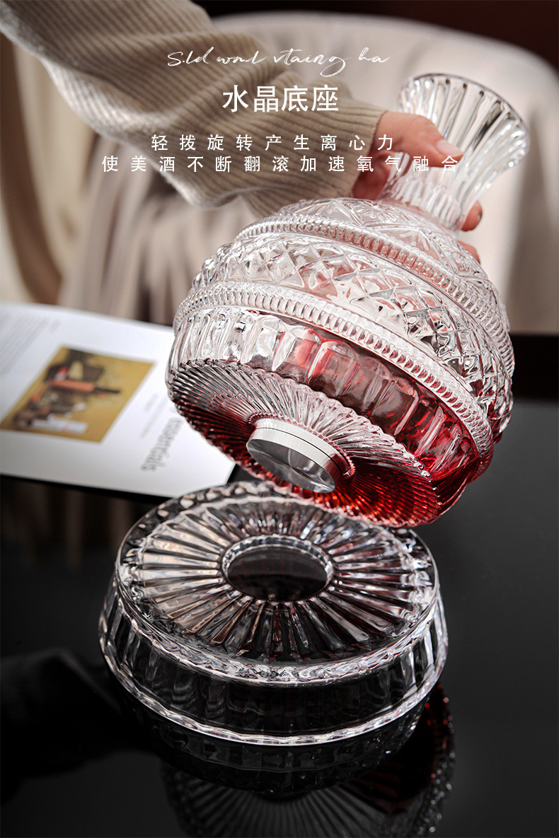DEOUNY إناء النبيذ الدوار الما - مراجعة Wine Beer Glass Set وسعره