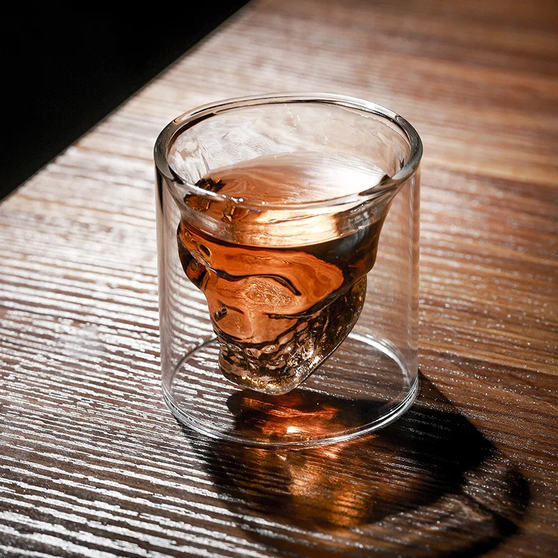 كوب قهوة برأس جمجمة شفاف مزدوج - مراجعة Wine Europe Beer Europe Vodka Europe وسعره